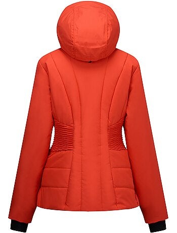 Blouson de ski uni à capuche amovible et doublure duveteuse motif/style contour - dare 2b