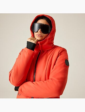 Blouson de ski uni à capuche amovible et doublure duveteuse motif/style contour - dare 2b