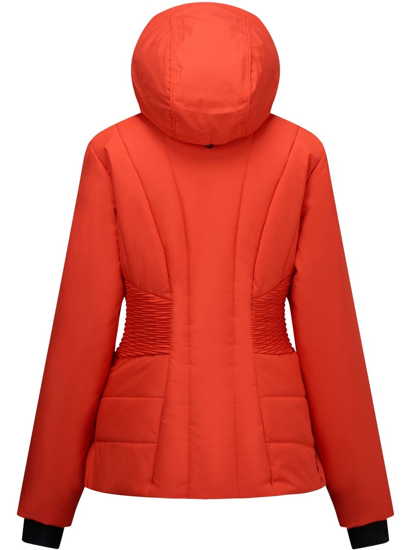 Blouson de ski uni à capuche amovible et doublure duveteuse motif/style contour - dare 2b Orange/Rouge - Kiabi