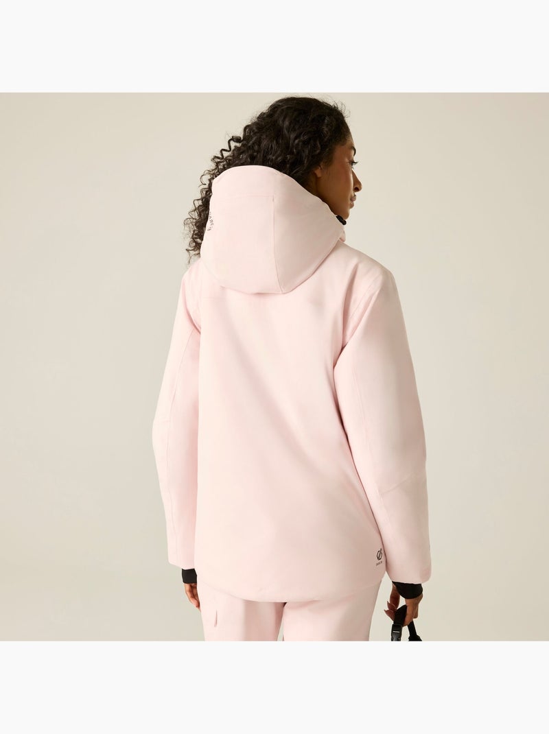Blouson de ski uni et extensible à capuche bluebird - dare 2b Rose pâle - Kiabi