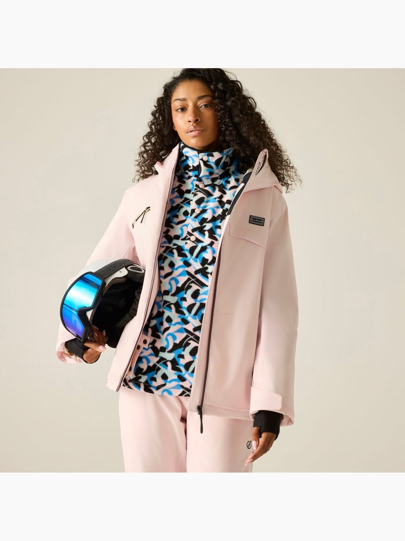 Blouson de ski uni et extensible à capuche bluebird - dare 2b Rose pâle - Kiabi