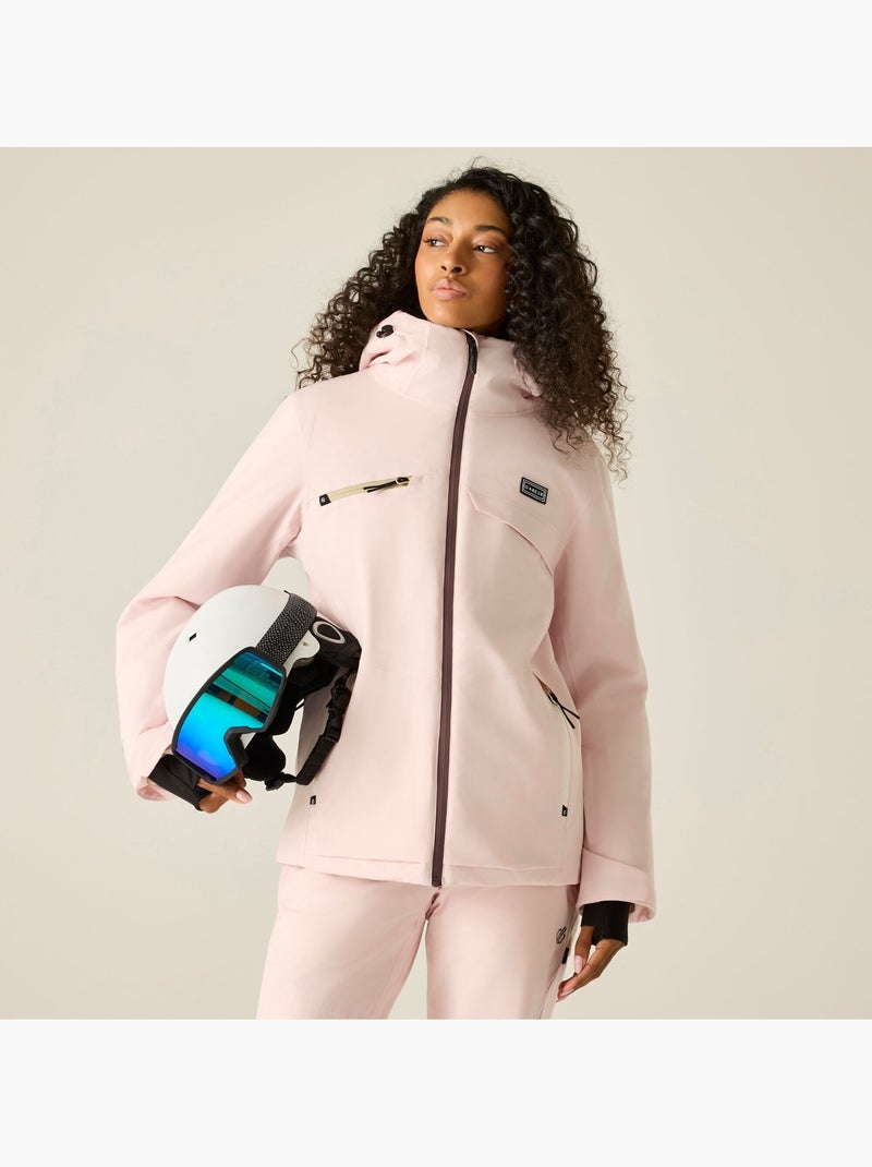 Blouson de ski uni et extensible à capuche bluebird - dare 2b Rose pâle - Kiabi