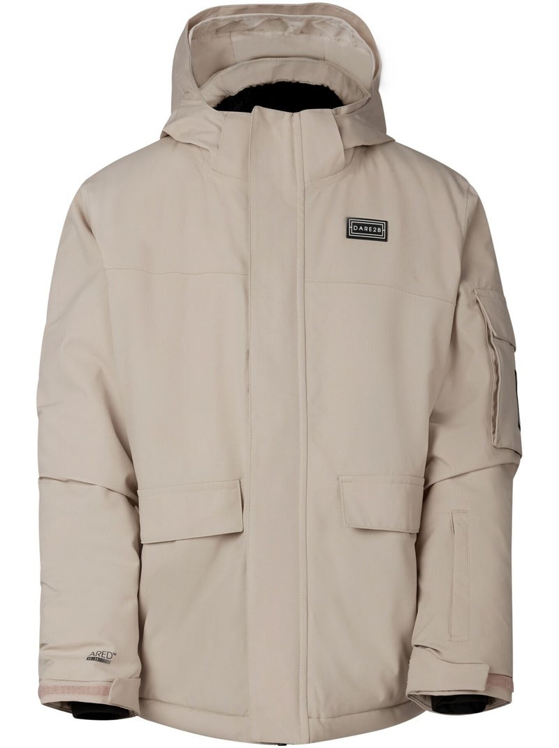Blouson de ski uni et isolant à capuche pliable shredder - dare 2b Blanc nacré - Kiabi