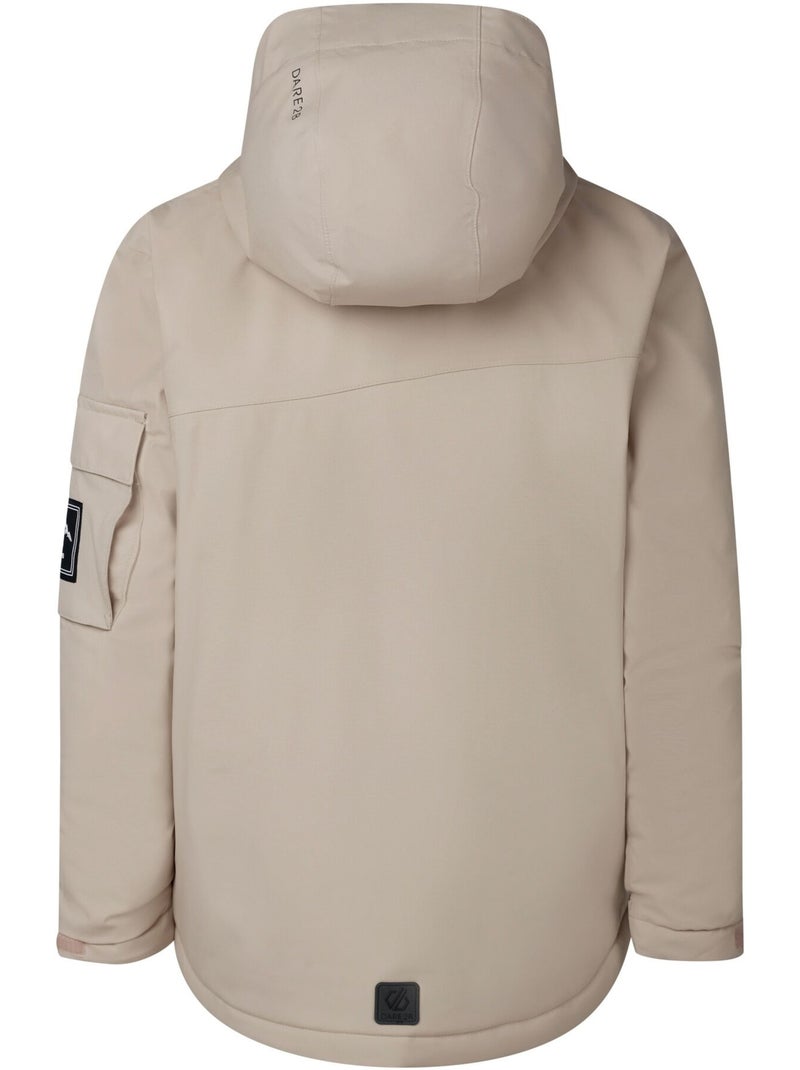 Blouson de ski uni et isolant à capuche pliable shredder - dare 2b Blanc nacré - Kiabi