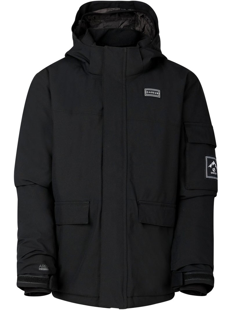 Blouson de ski uni et isolant à capuche pliable shredder - dare 2b Noir - Kiabi