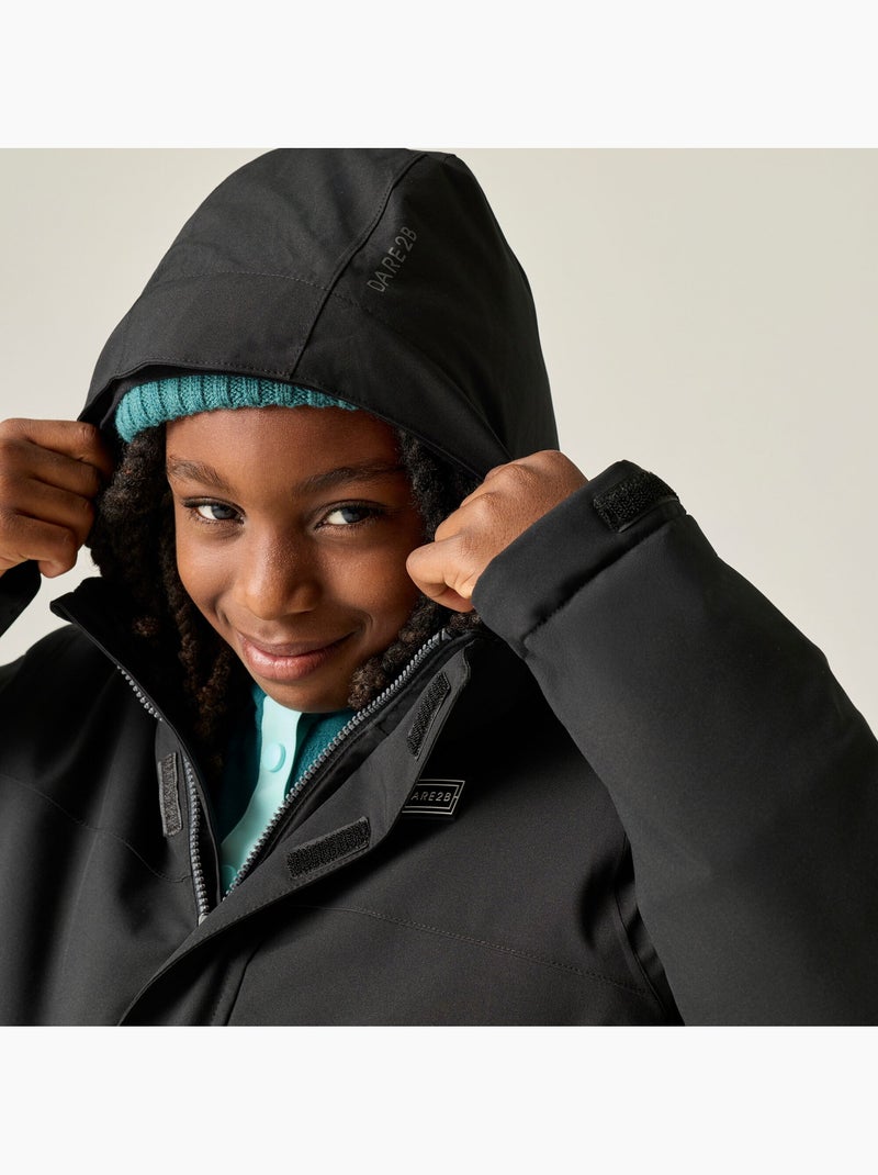 Blouson de ski uni et isolant à capuche pliable shredder - dare 2b Noir - Kiabi