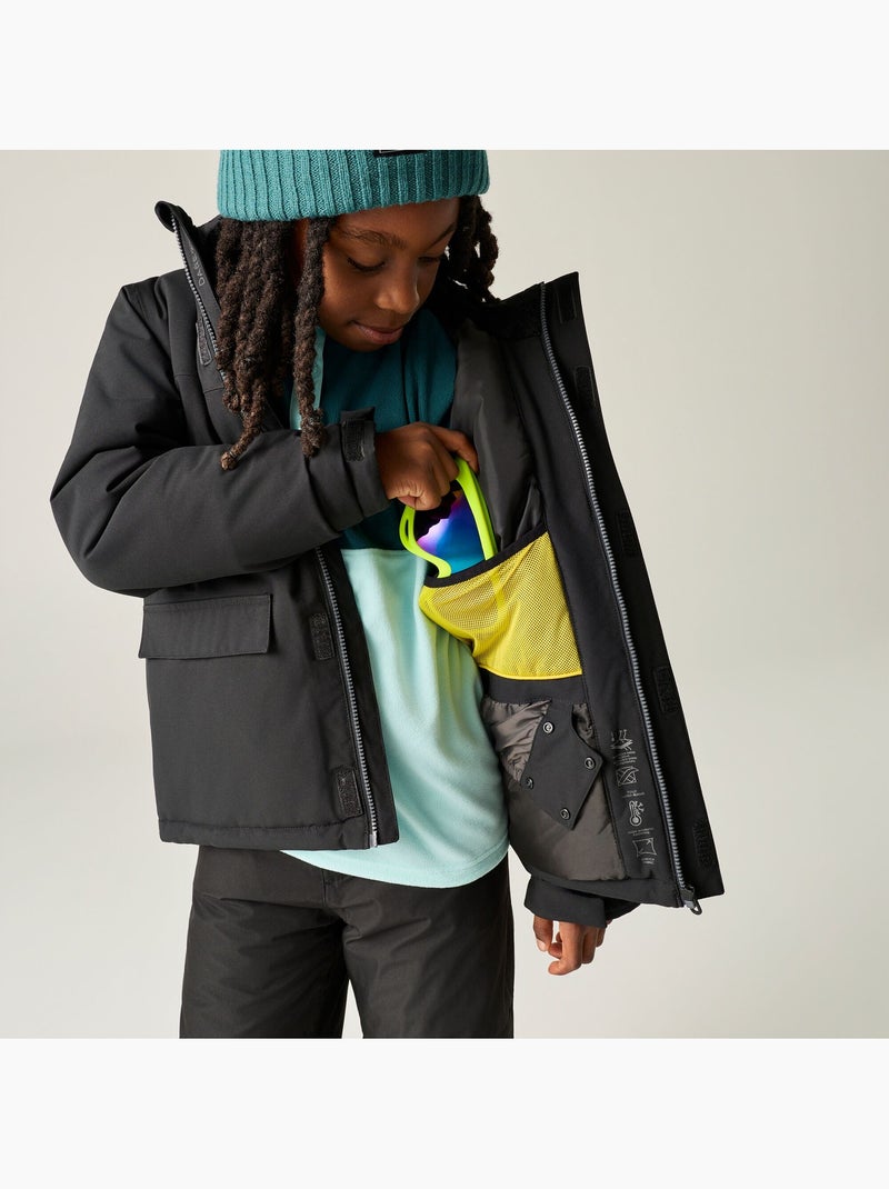 Blouson de ski uni et isolant à capuche pliable shredder - dare 2b Noir - Kiabi