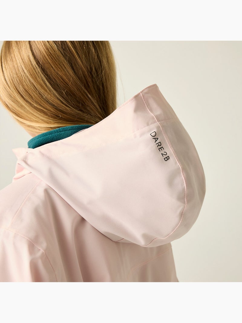 Blouson de ski uni et isolant à capuche pliable shredder - dare 2b Rose pâle - Kiabi