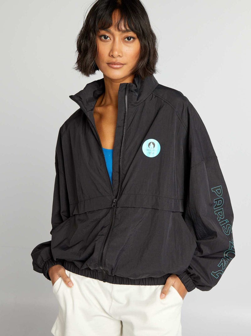 Blouson de sport - Paris 2024 Noir - Kiabi