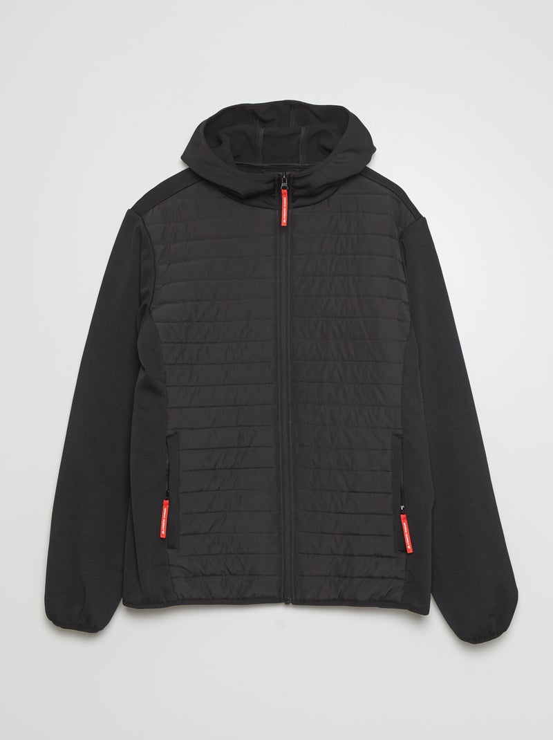 Blouson Colmar Homme Bi-matière - Intérieur Noir Brillant - Taille L - Comme Neuf, état Impeccable