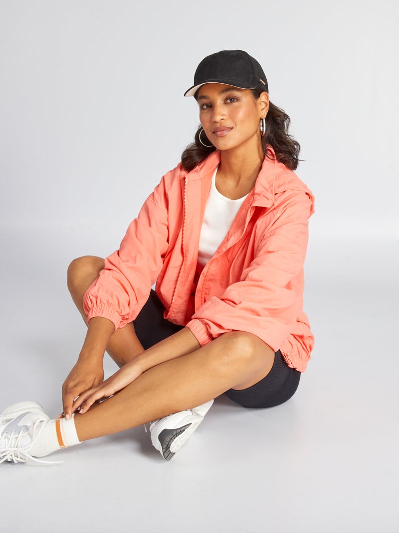 Blouson de sport déperlant Orange - Kiabi