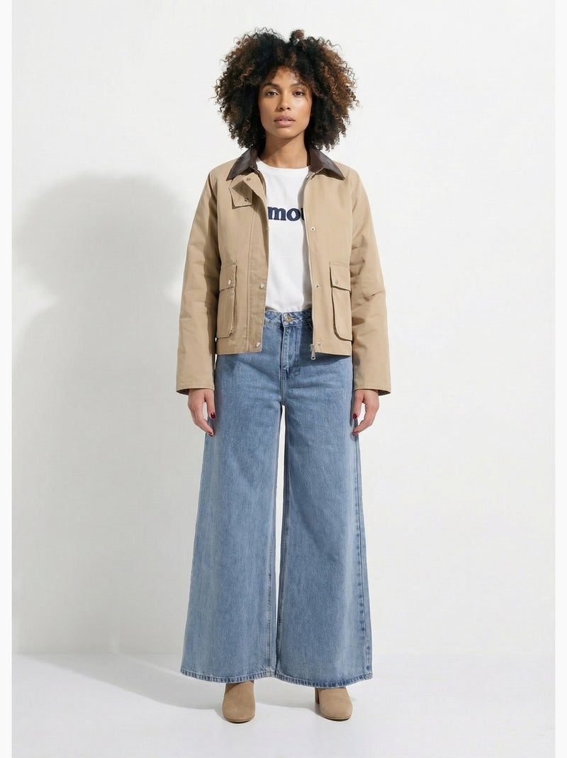 Blouson déperlant esprit outdoor - AFIBEL Beige - Kiabi