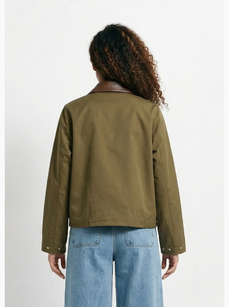 Blouson déperlant esprit outdoor - AFIBEL Kaki - Kiabi