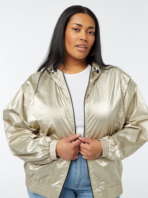 Blouson doré à capuche - Kiabi
