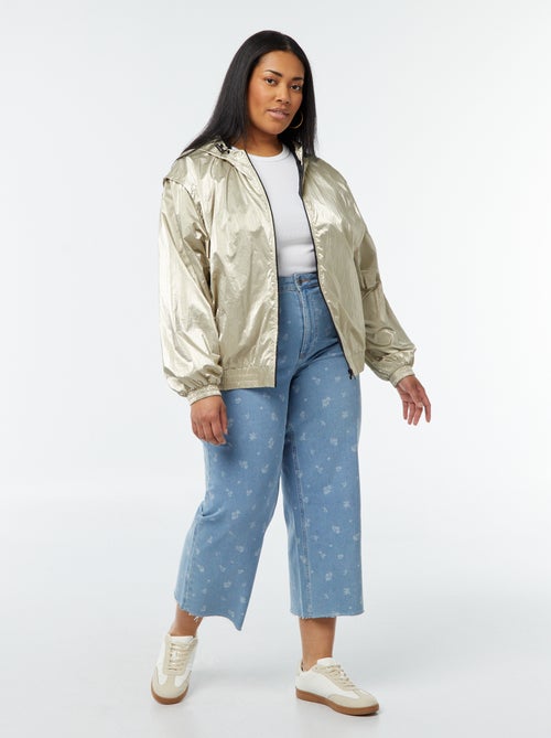 Blouson doré à capuche - Kiabi