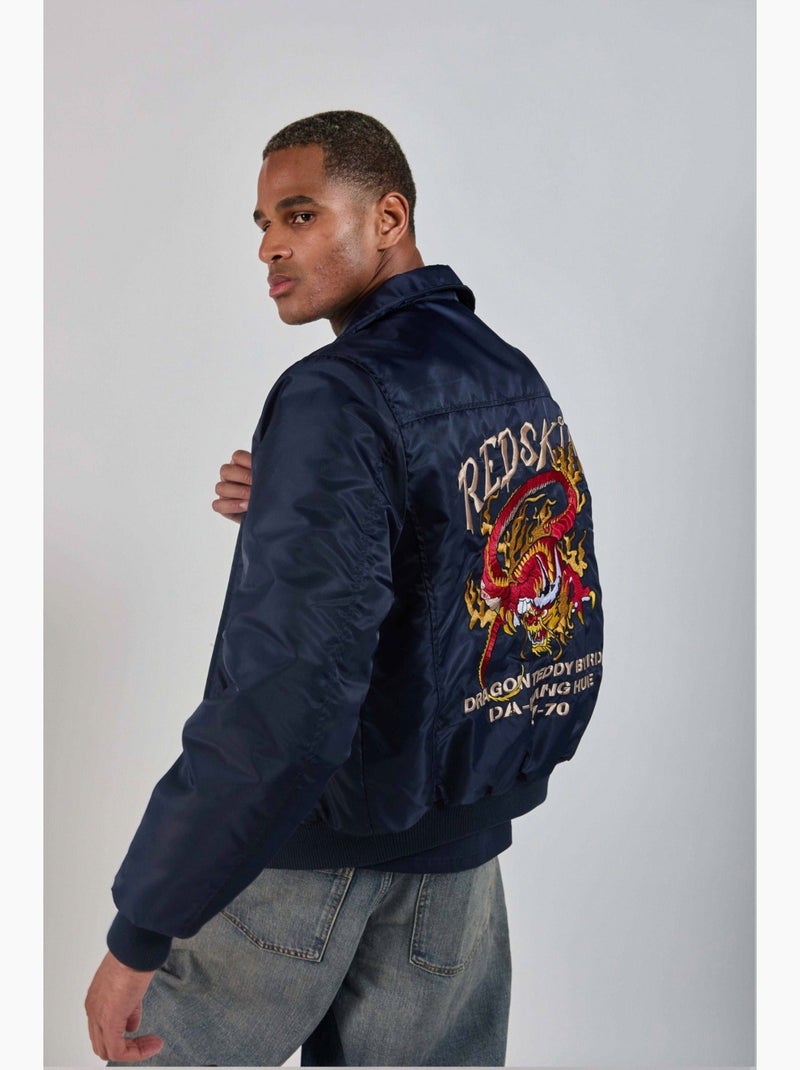 Blouson dragon fighter  redskins Bleu marine - Kiabi