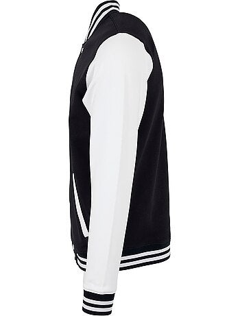 Blouson d'université motif/style contrasté basic - build your brand