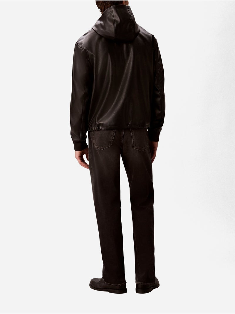 Blouson effet cuir - calvin klein Noir Noir - Kiabi