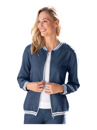 Blouson effet jean esprit bomber