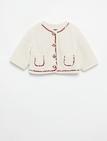 Blouson effet moutonné