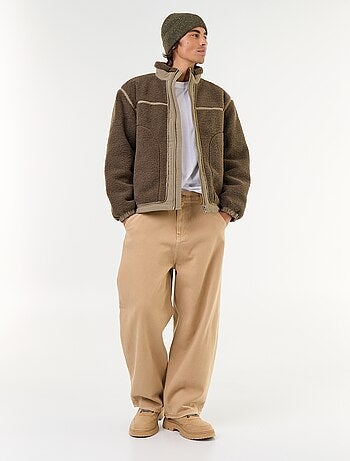 Blouson effet moutonné