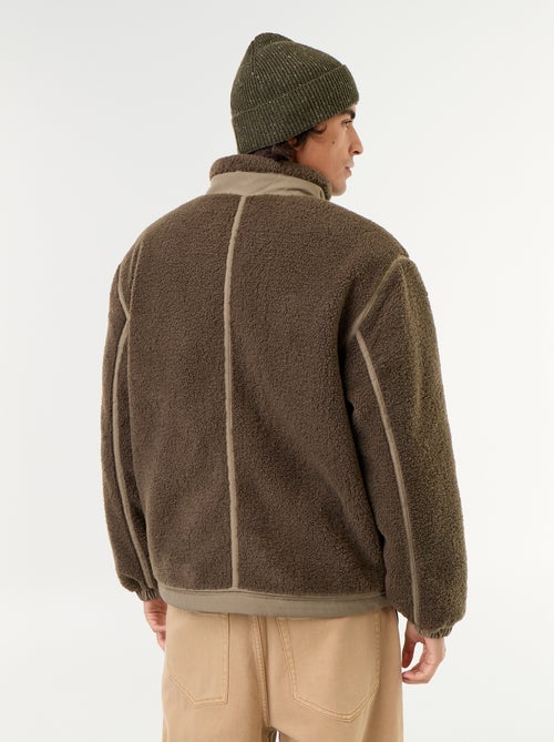 Blouson effet moutonné - Kiabi