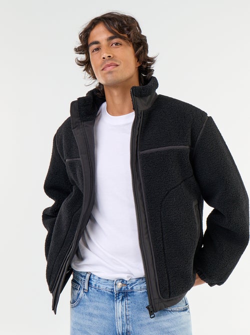 Blouson effet moutonné - Kiabi Blouson effet moutonné - Kiabi