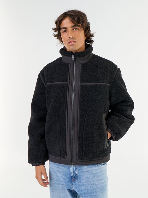 Blouson effet moutonné - Kiabi Blouson effet moutonné - Kiabi