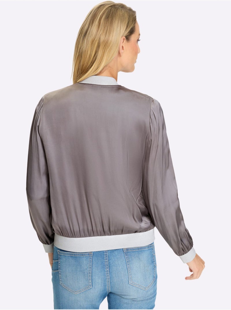 Blouson élégante Brillance - Taille Standard - Helline Gris Gris clair - Kiabi