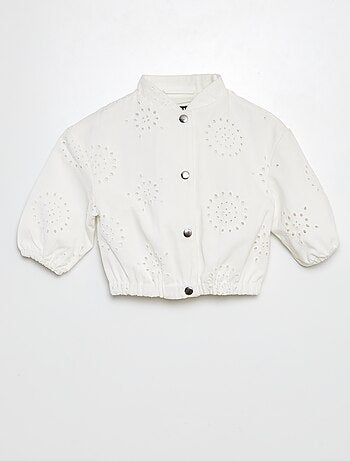 Blouson en broderies anglaises