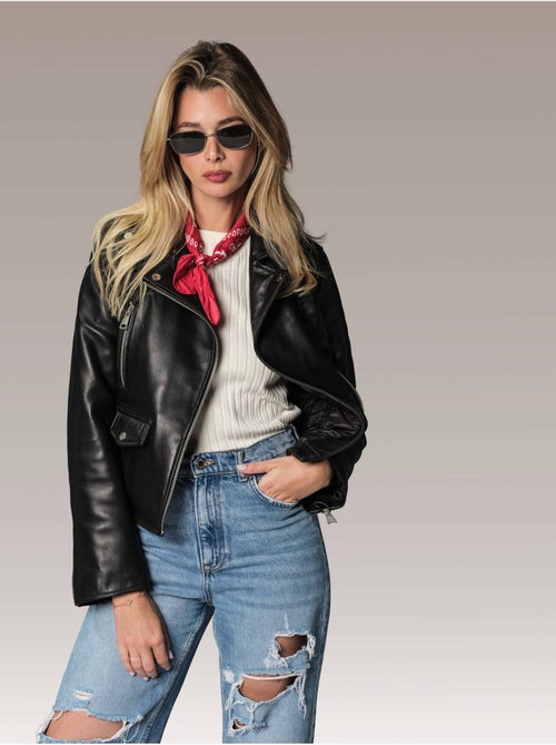 Blouson En Cuir  Alicia Tokyo Test Redskins - Kiabi