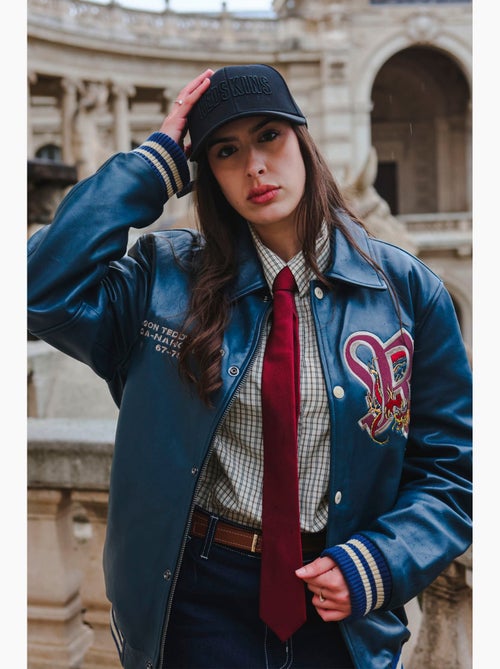 Blouson En Cuir Bruce Legend Redskins - Kiabi Blouson En Cuir Bruce Legend Redskins - Kiabi