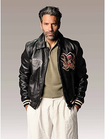 Blouson En Cuir Bruce Legend Redskins