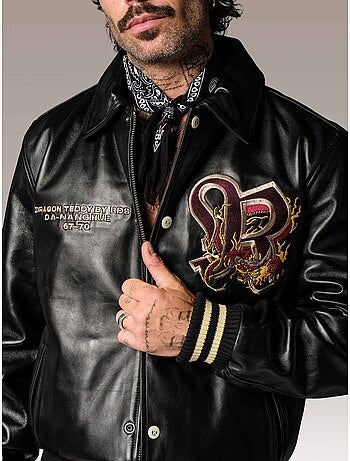 Blouson En Cuir Bruce Legend Redskins