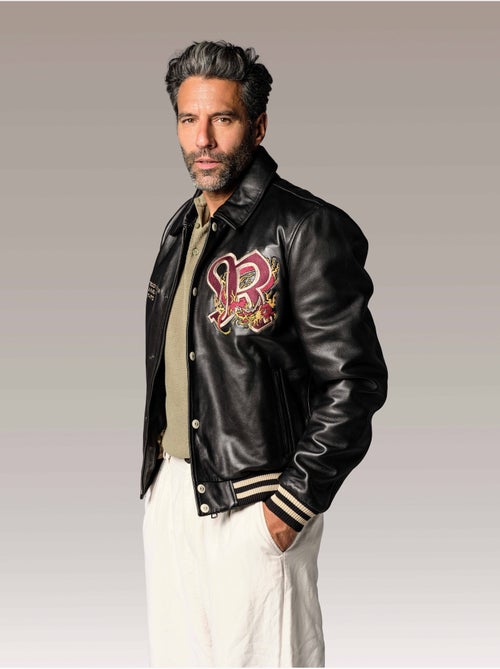 Blouson En Cuir Bruce Legend  Redskins - Kiabi
