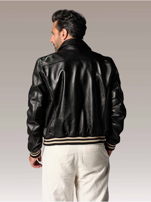Blouson En Cuir Bruce Legend  Redskins - Kiabi