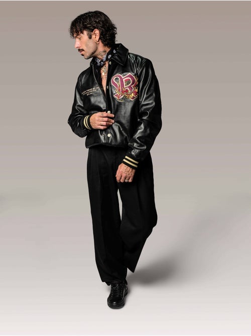 Blouson En Cuir Bruce Legend  Redskins - Kiabi