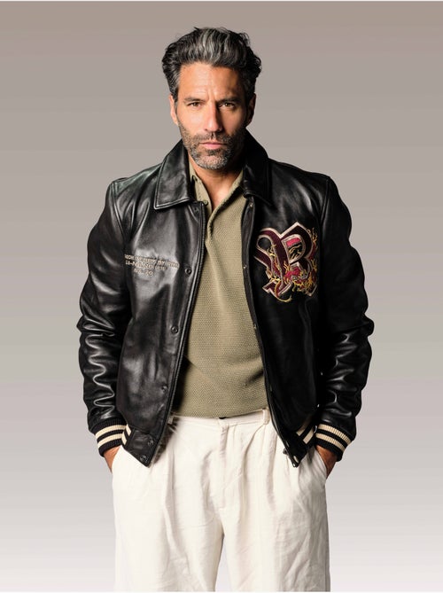 Blouson En Cuir Bruce Legend  Redskins - Kiabi