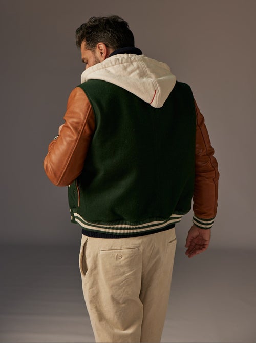 Blouson En Cuir  Cambridge School Redskins - Kiabi