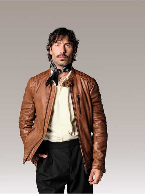 Blouson En Cuir  Clair Formula Stown Redskins - Kiabi