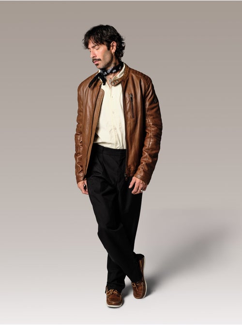 Blouson En Cuir  Clair Formula Stown Redskins - Kiabi