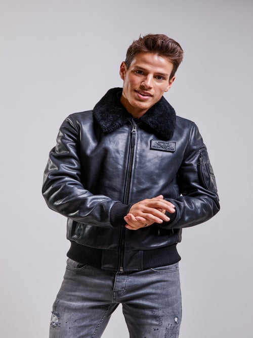 Blouson En Cuir  Commander Stricking Redskins - Kiabi