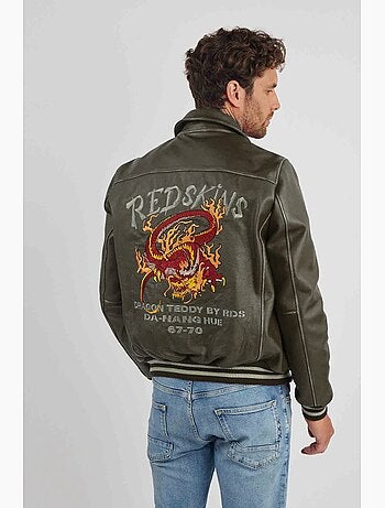 Blouson En Cuir Dragon Cohiba Redskins