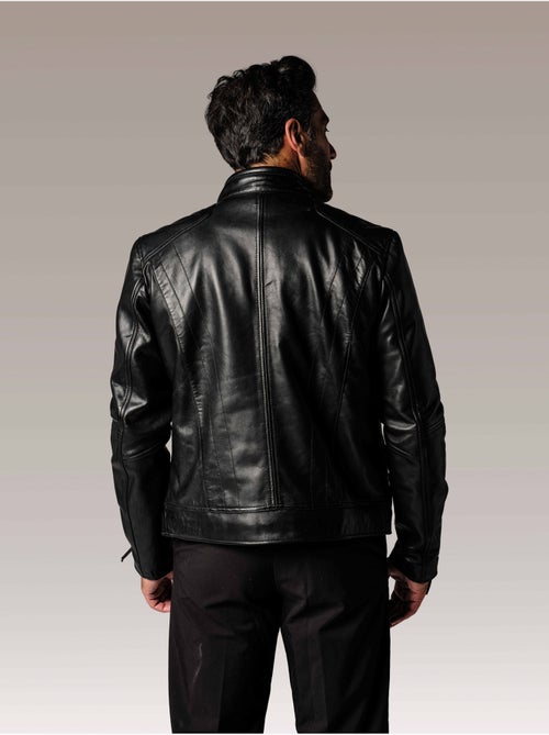 Blouson En Cuir Drake Holster Redskins - Kiabi Blouson En Cuir Drake Holster Redskins - Kiabi