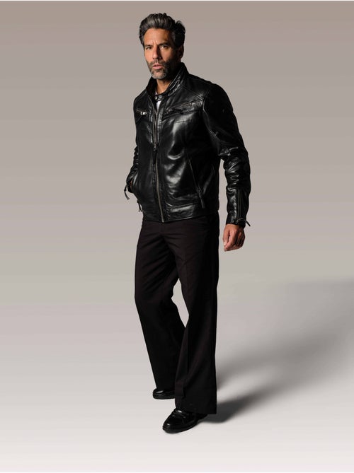 Blouson En Cuir Drake Holster Redskins - Kiabi Blouson En Cuir Drake Holster Redskins - Kiabi