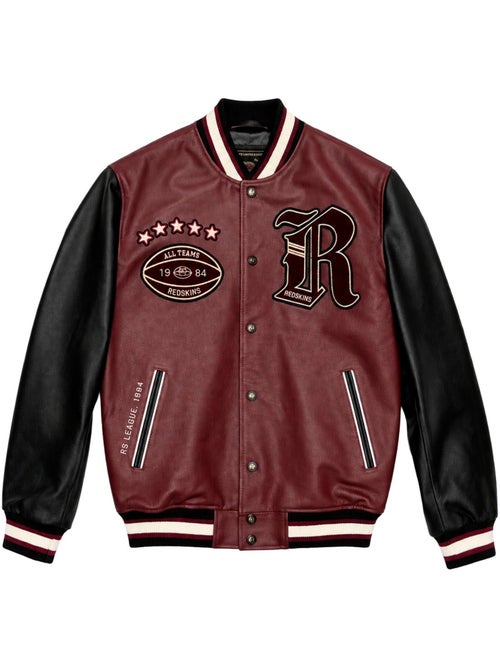 Blouson en cuir football cohiba bordeaux redskins - Kiabi Blouson en cuir football cohiba bordeaux redskins - Kiabi