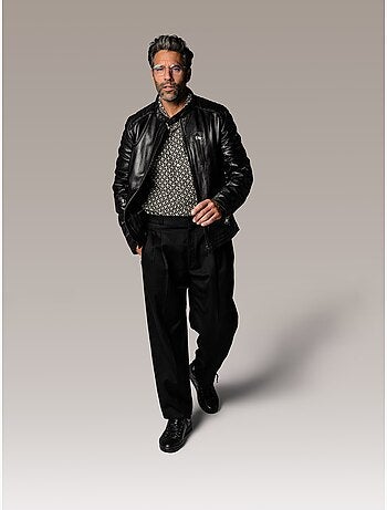 Blouson en cuir formula stone redskins