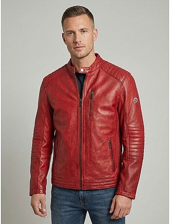 Blouson en cuir formula stone redskins