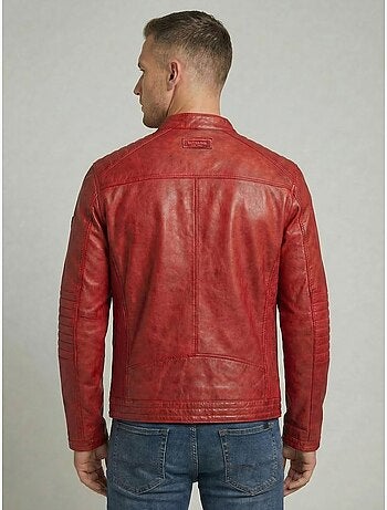 Blouson en cuir formula stone redskins