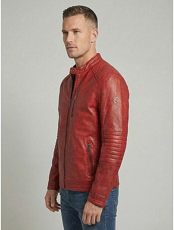 Blouson en cuir formula stone redskins